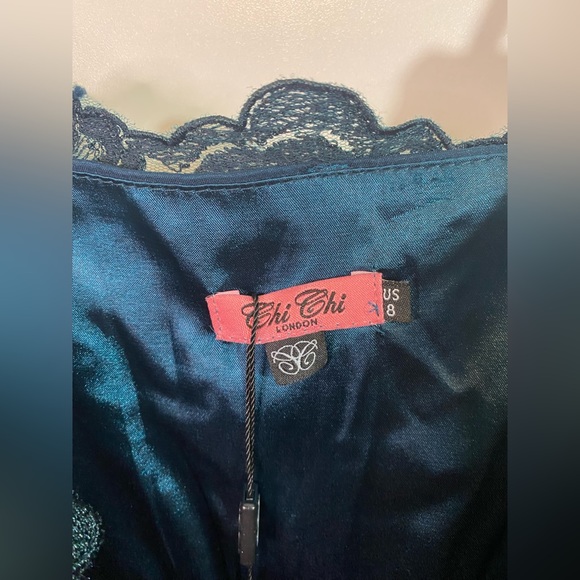 #168 Chi Chi London Cami Lace Skater Dress size 8 BWT - Picture 6 of 12